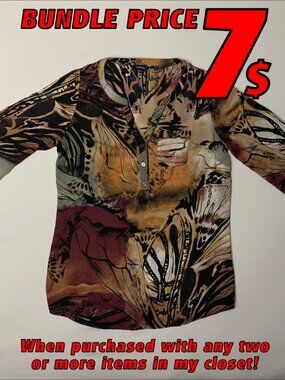 Reitmans Wild Print Tunic Size X-Small